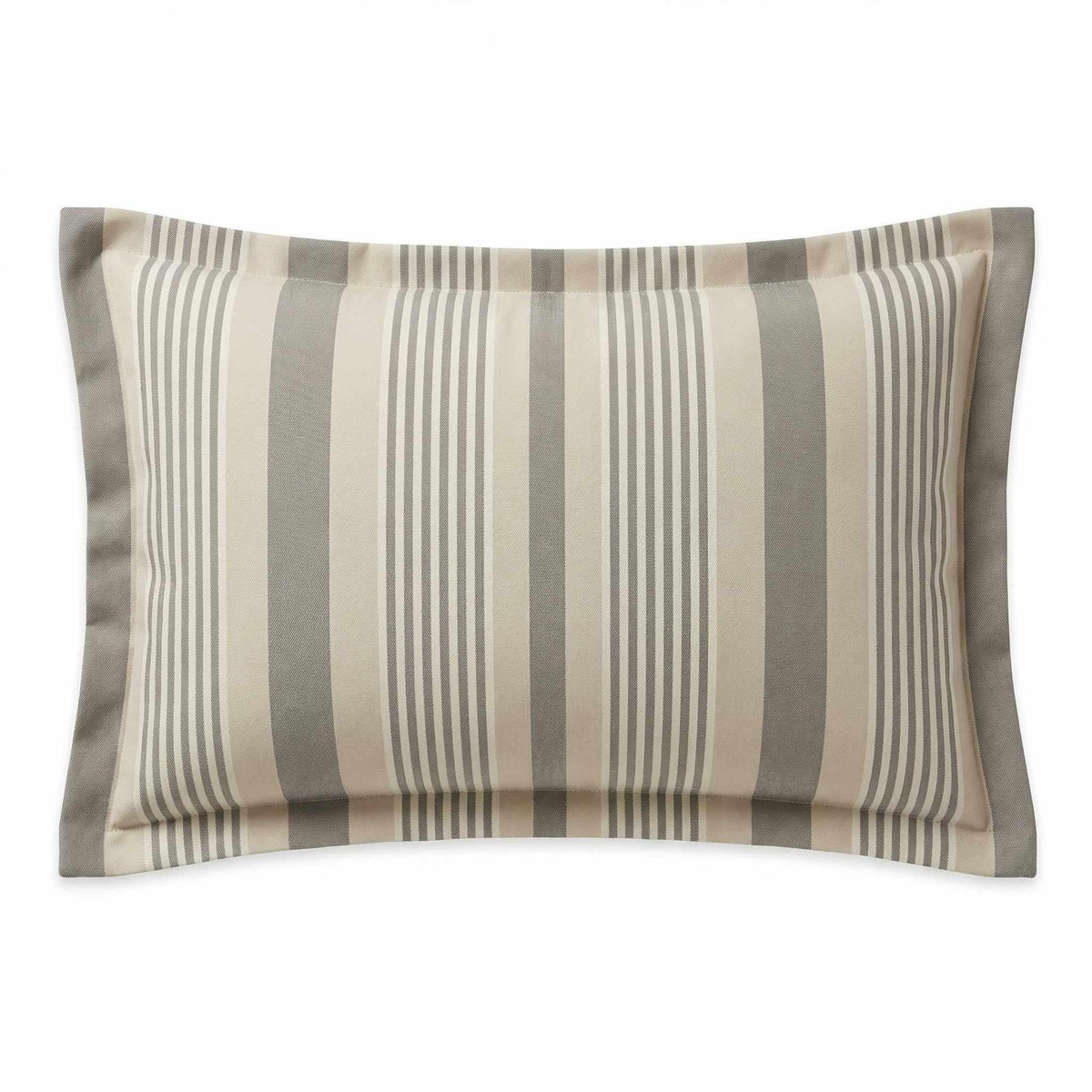 Berlin Gardens Lily Hive 13x20 flanged throw pillow in Galleon Dark Taupe