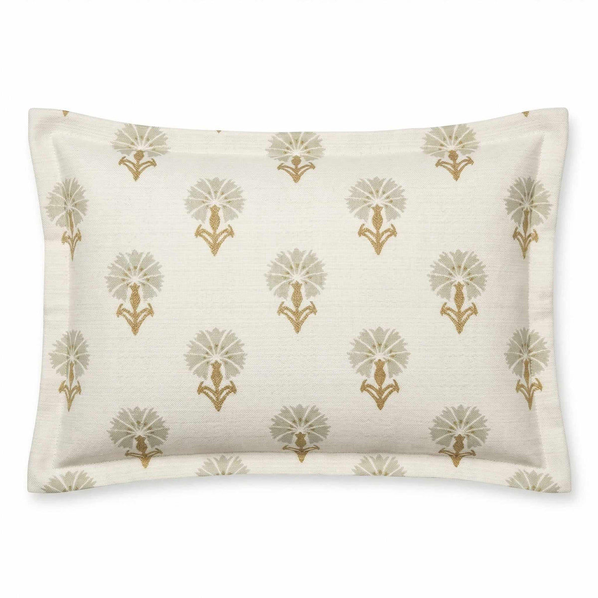 Berlin Gardens Lily Hive 13x20 flanged throw pillow in Mira Seasalt