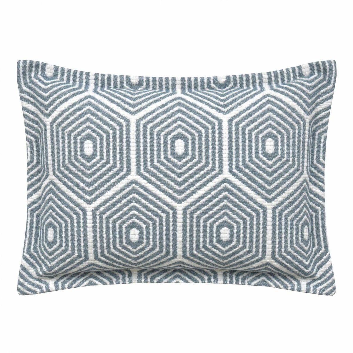 Berlin Gardens Lily Hive 13x20 flanged throw pillow in Schooner Sky
