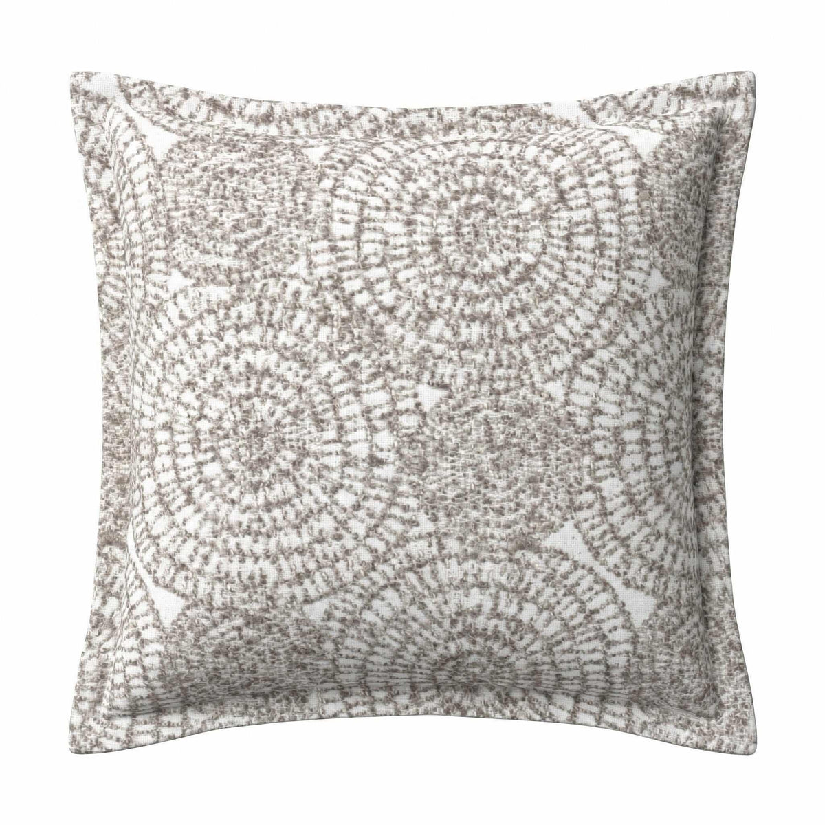 Berlin Gardens Lily Hive 20x20 flanged throw pillow in La La Land Sand