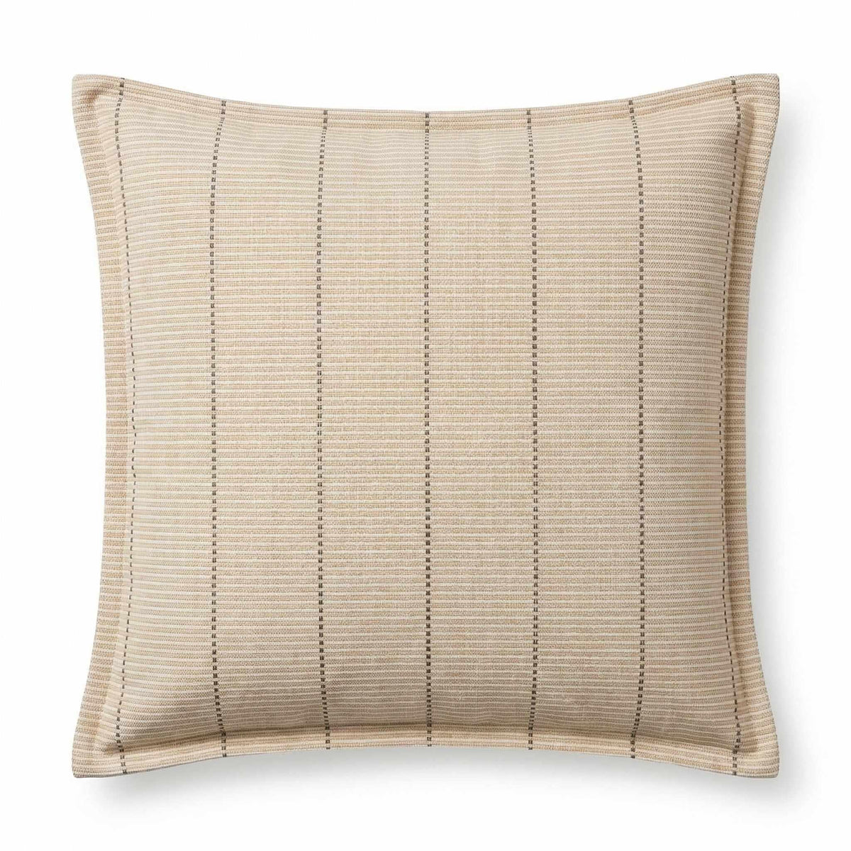 Berlin Gardens Lily Hive 20x20 flanged throw pillow in Kaia Wheat