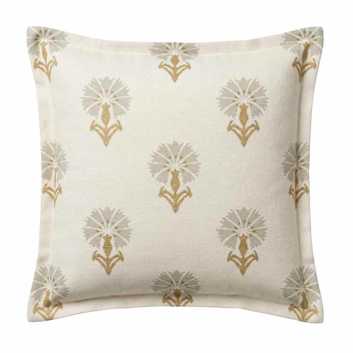 Berlin Gardens Lily Hive 20x20 flanged throw pillow in Mira Seasalt
