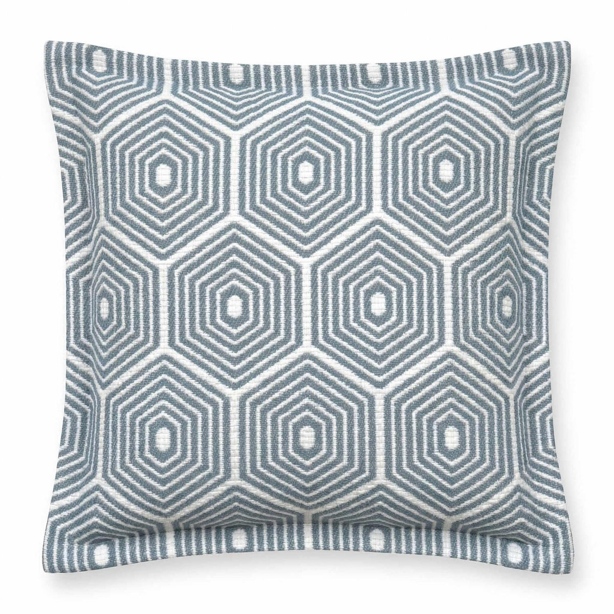 Berlin Gardens Lily Hive 20x20 flanged throw pillow in Schooner Sky