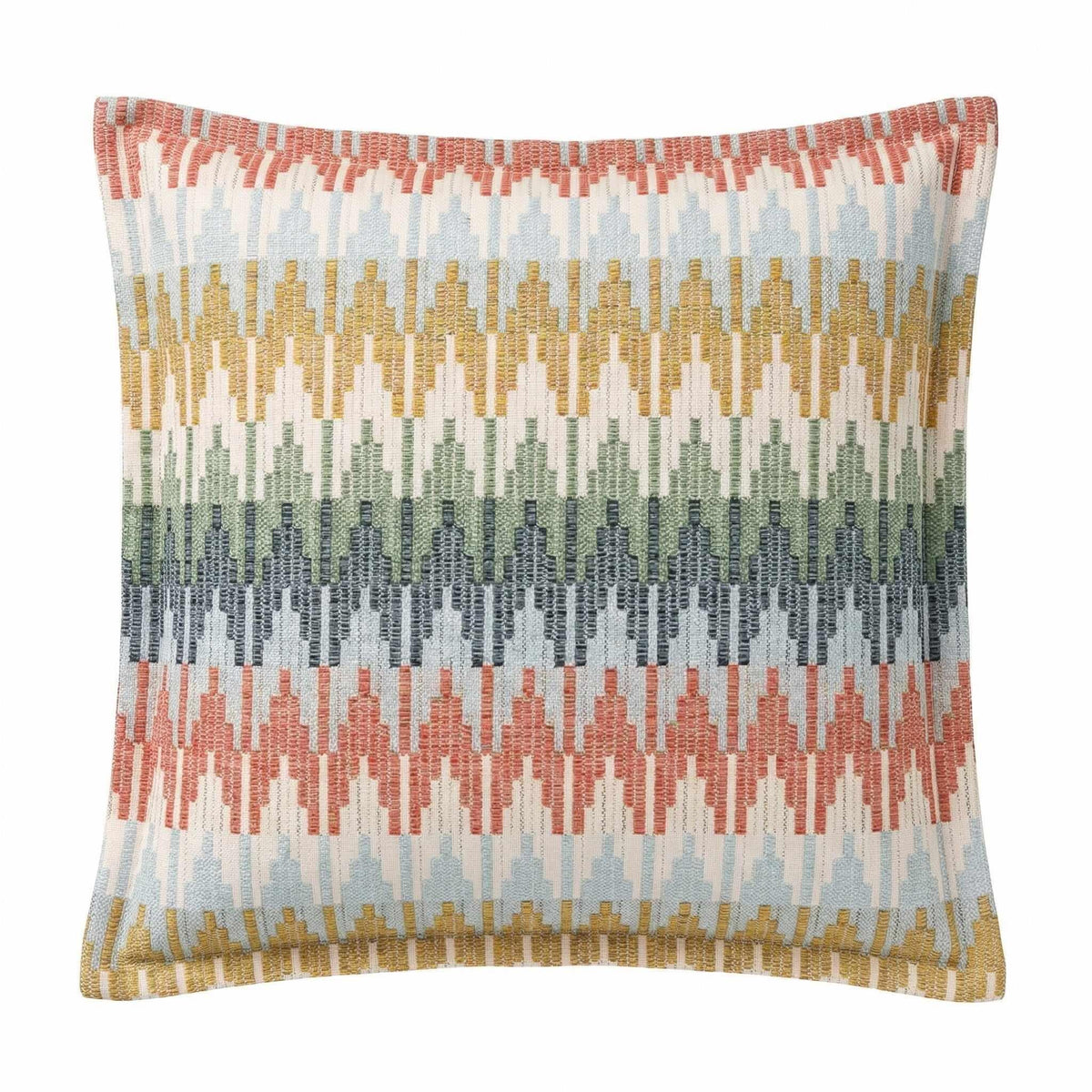 Berlin Gardens Lily Hive 20x20 flanged throw pillow in Valley Sedona