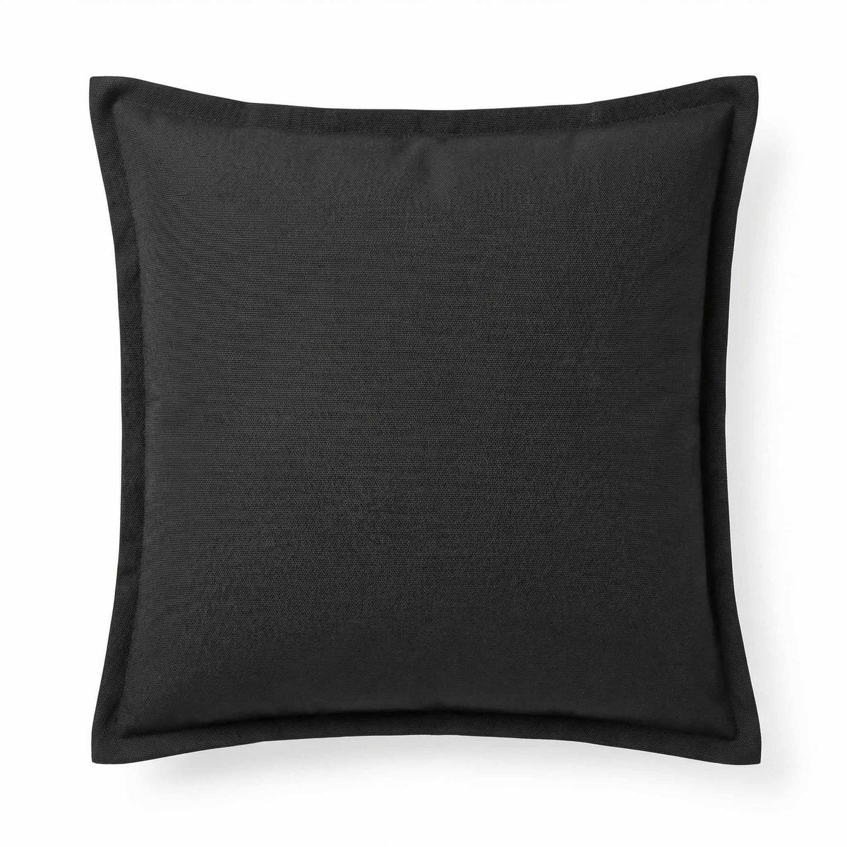Berlin Gardens Lily Hive 24x24 flanged throw pillow in Canvas Black