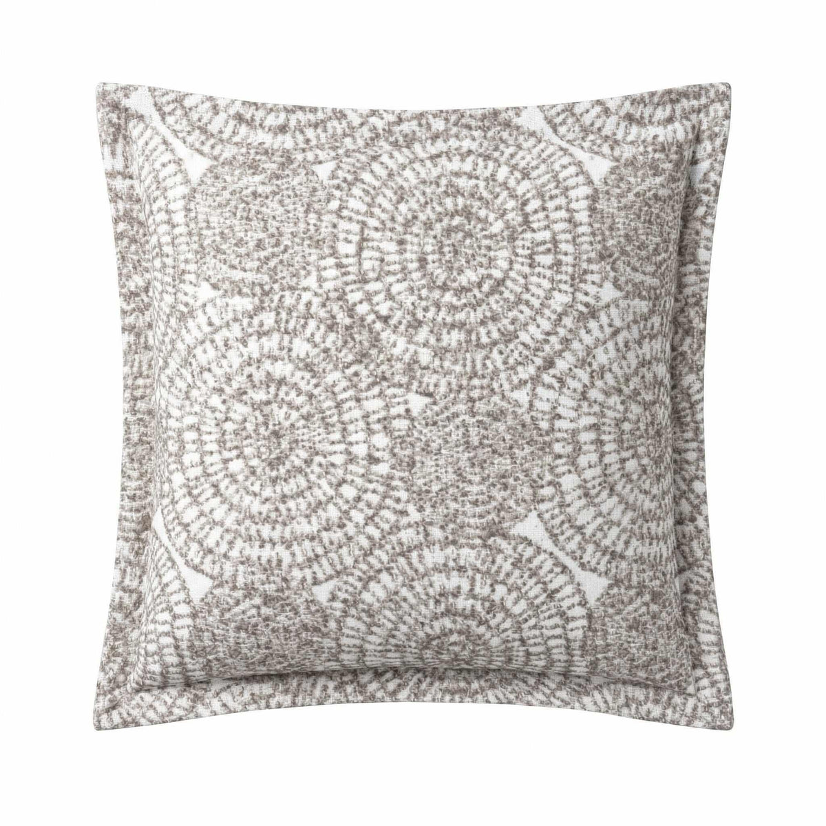 Berlin Gardens Lily Hive 24x24 flanged throw pillow in La La Land Sand