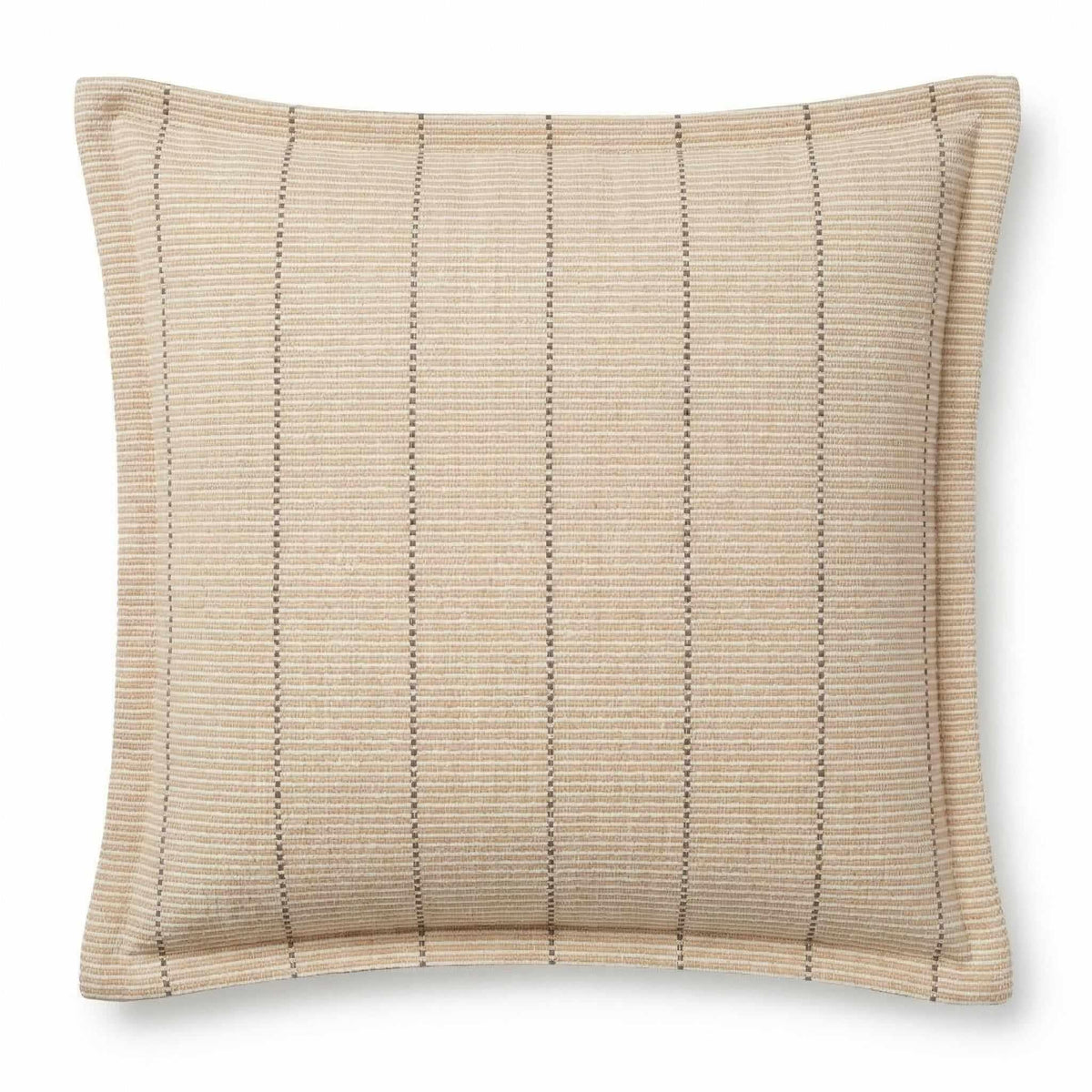 Berlin Gardens Lily Hive 24x24 flanged throw pillow in Kaia Wheat