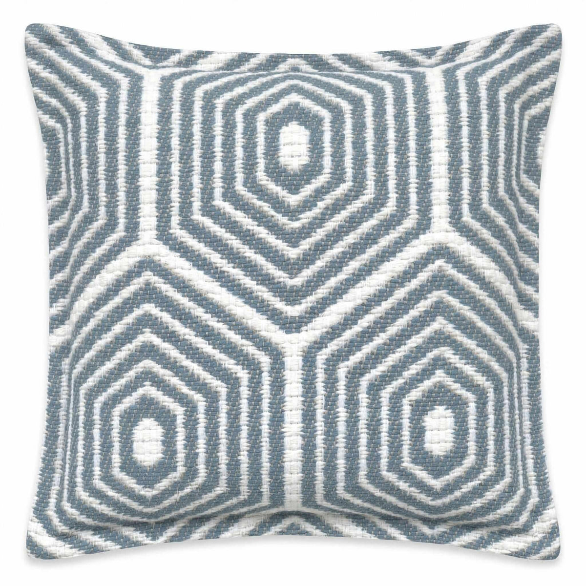 Berlin Gardens Lily Hive 24x24 flanged throw pillow in Schooner Sky