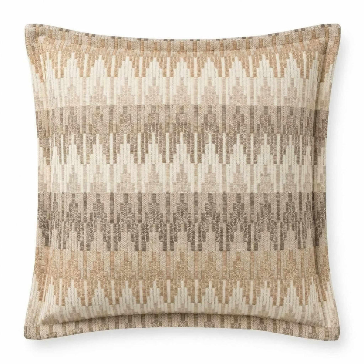 Berlin Gardens Lily Hive 24x24 flanged throw pillow in Valley Dune
