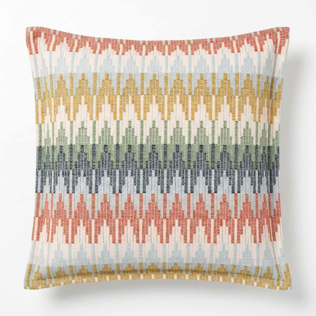 Berlin Gardens Lily Hive 24x24 flanged throw pillow in Valley Sedona