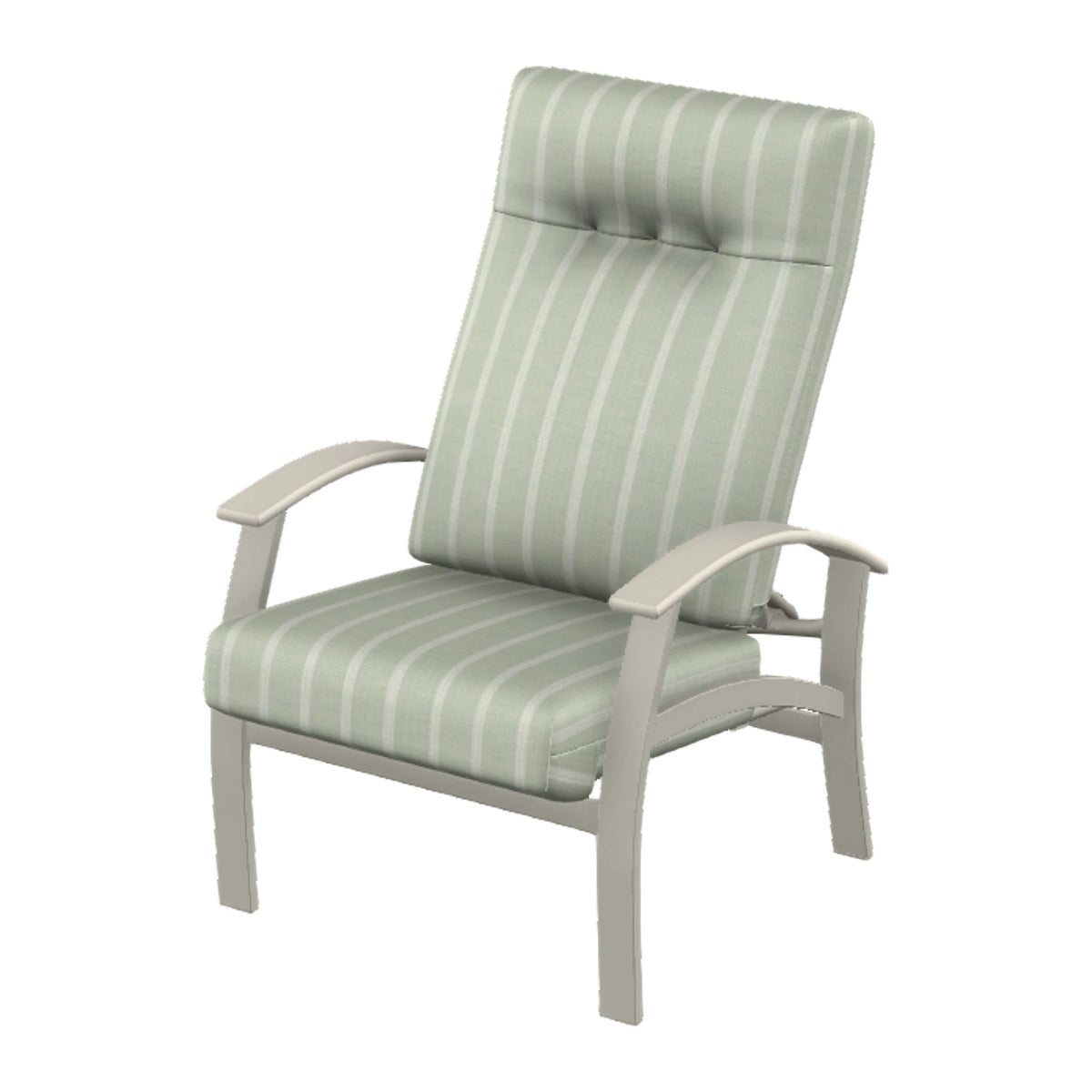 Belle Isle Cushion Supreme Height Adjustable Armchair — Warm Grey PC / Laguna Accents