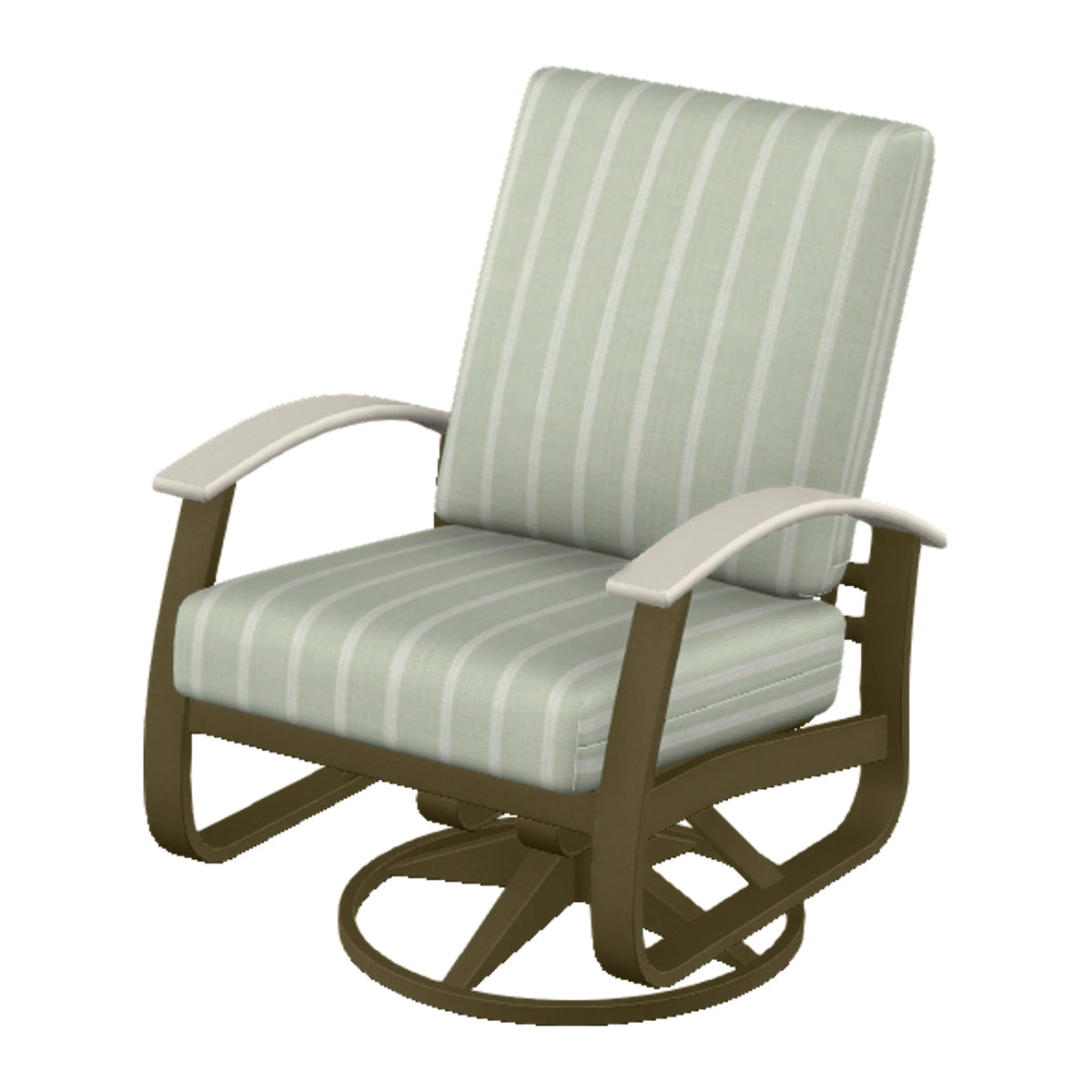 Belle Isle Cushion Swivel Rocker — Beachwood PC / Laguna Accents