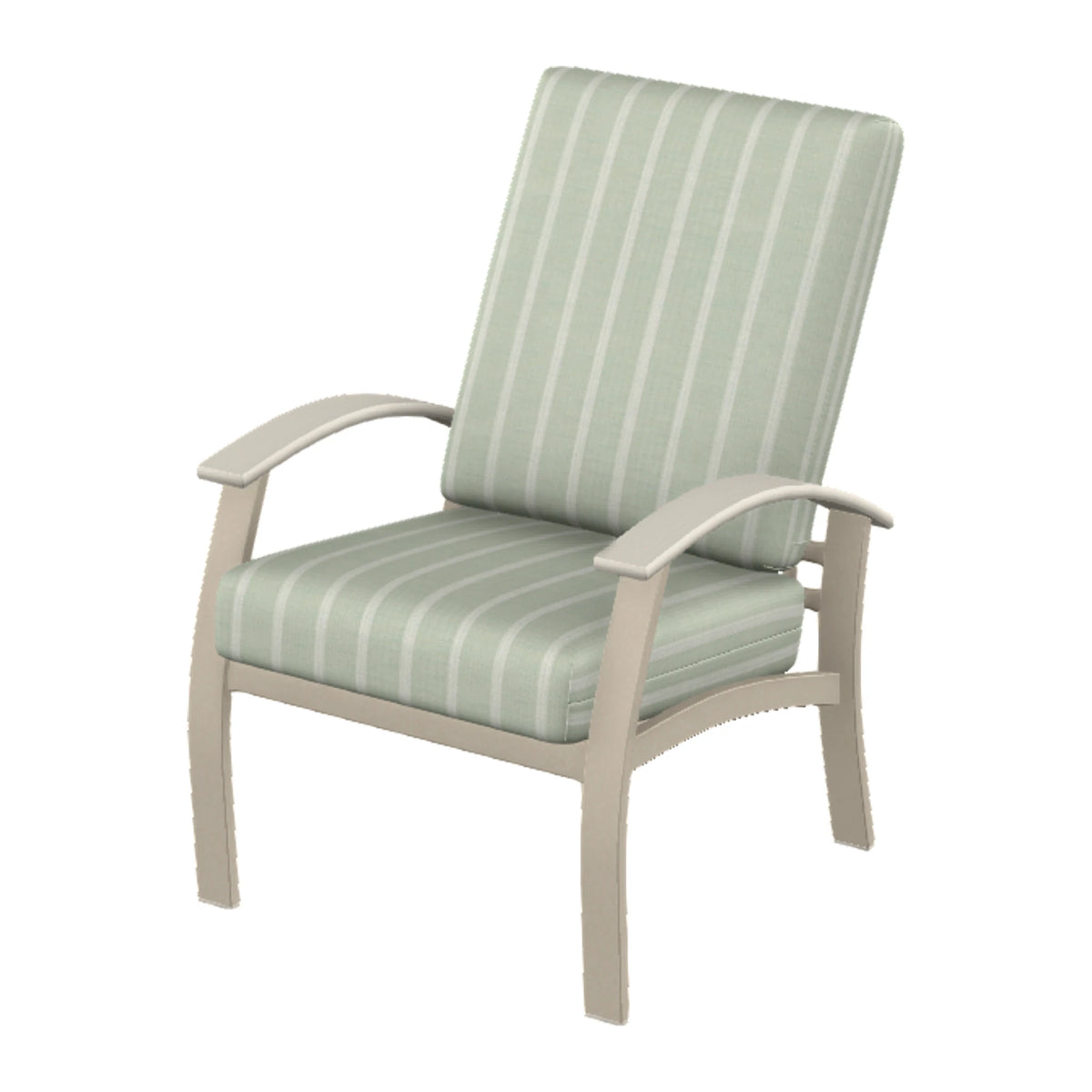 Belle Isle Cushion Armchair — Desert Sand PC / Laguna Accents
