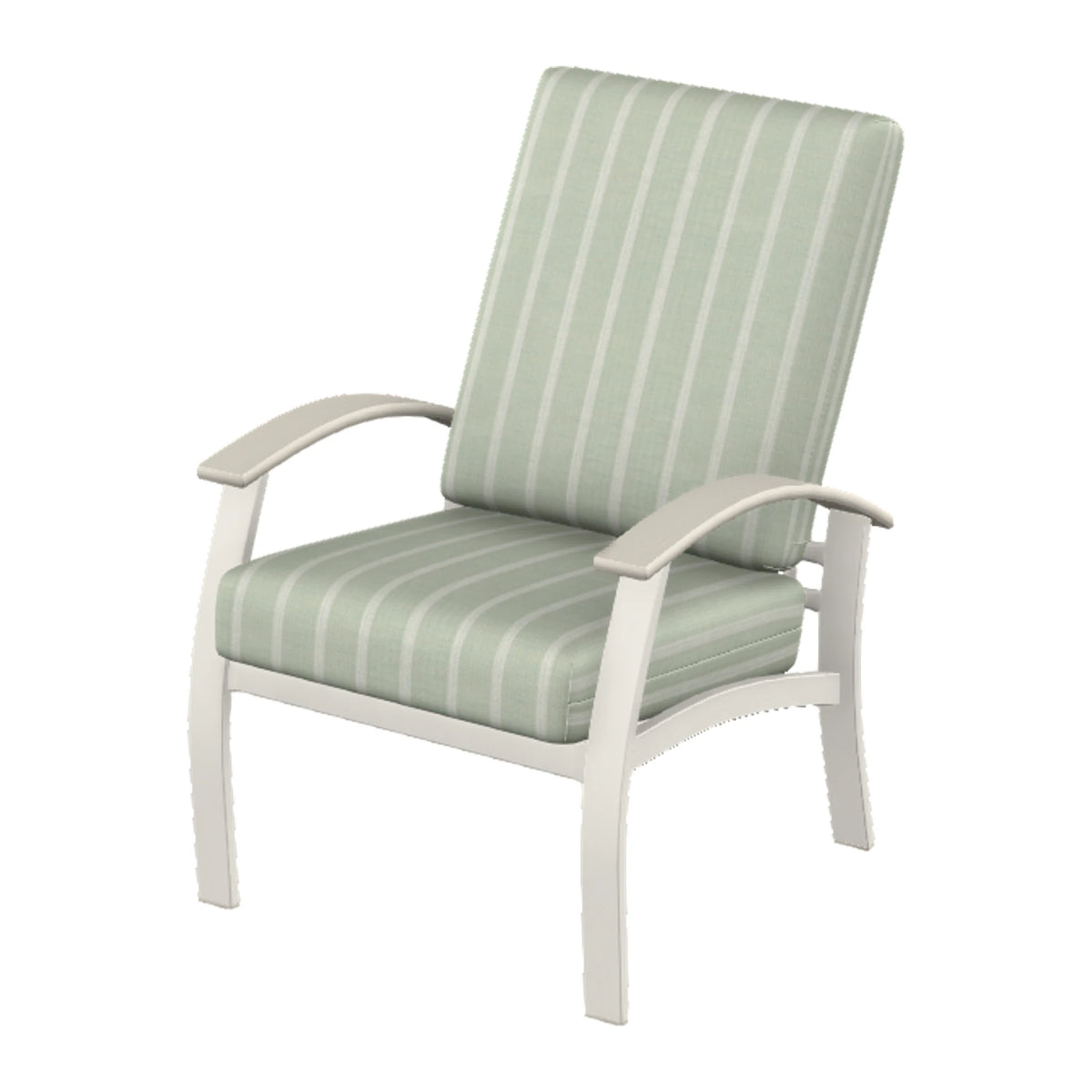 Belle Isle Cushion Armchair — Snow PC / Laguna Accents
