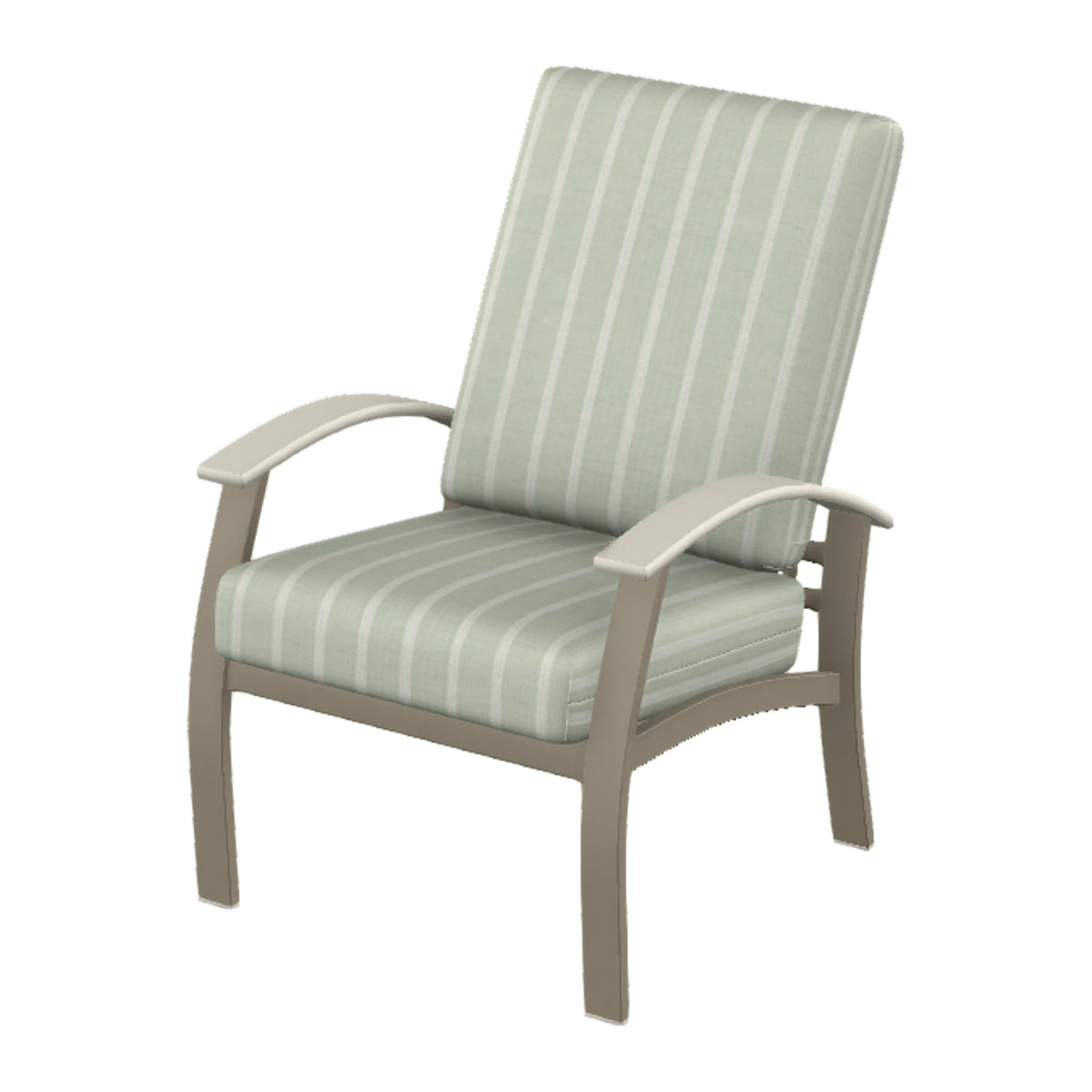 Belle Isle Cushion Armchair — Storm PC / Laguna Accents