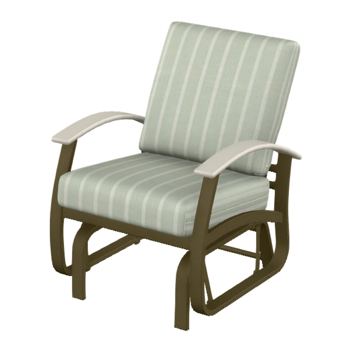 Belle Isle Cushion Single-Seat Glider — Beachwood PC / Laguna Accents