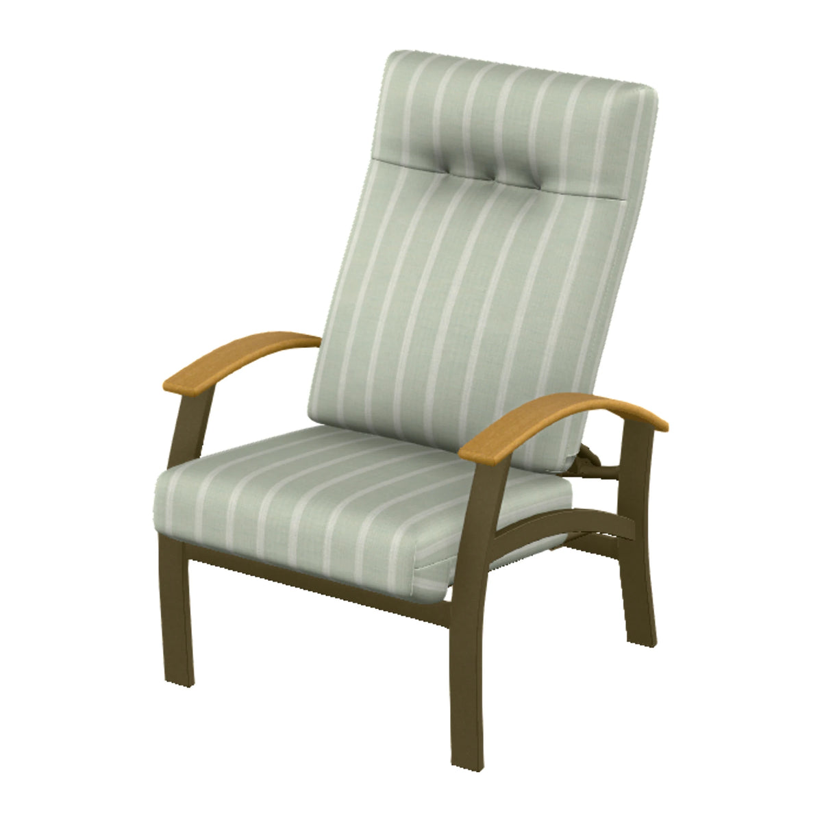 Belle Isle Cushion Supreme Height Adjustable Armchair — Beachwood PC / Teak Accents