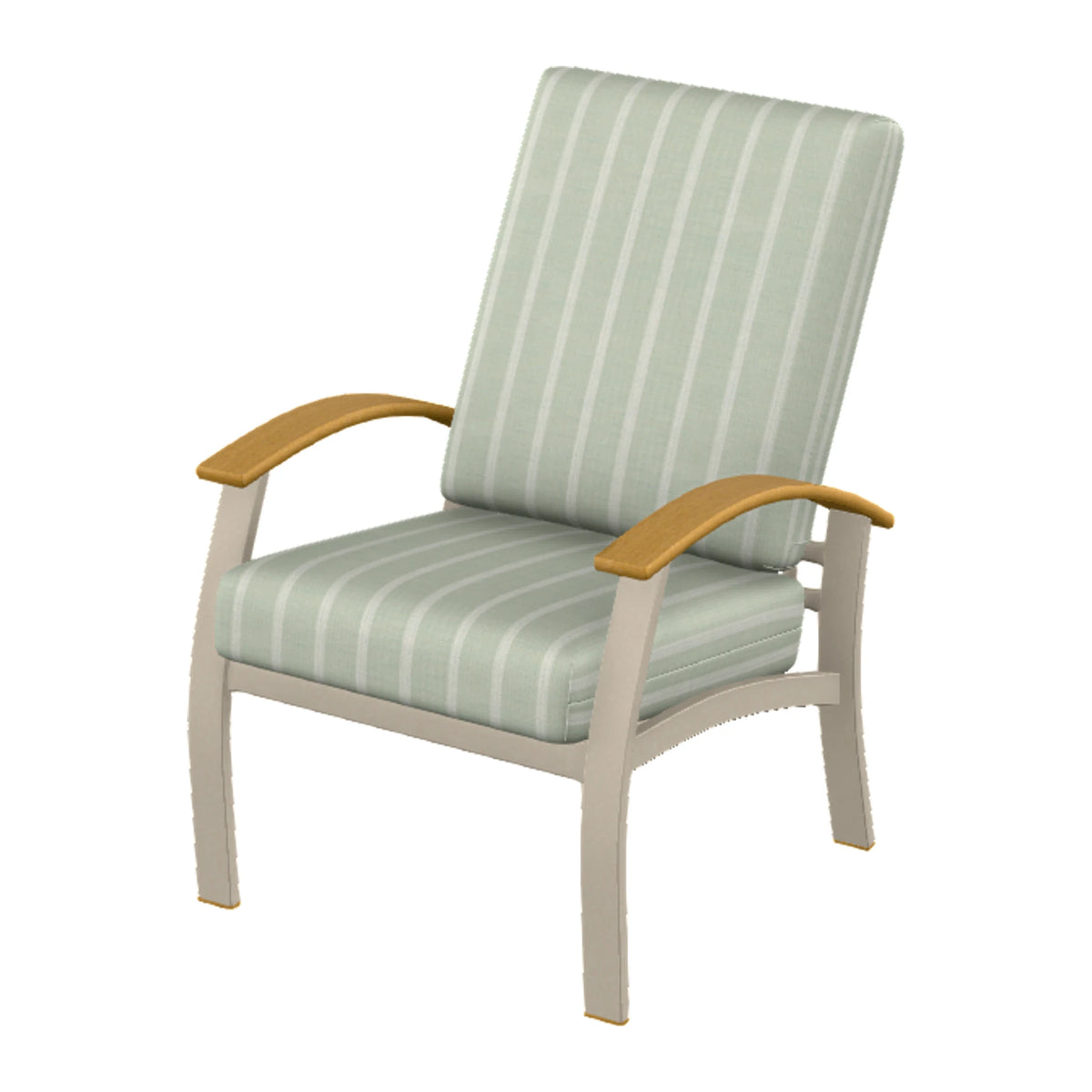 Belle Isle Cushion Armchair — Desert Sand PC / Teak Accents