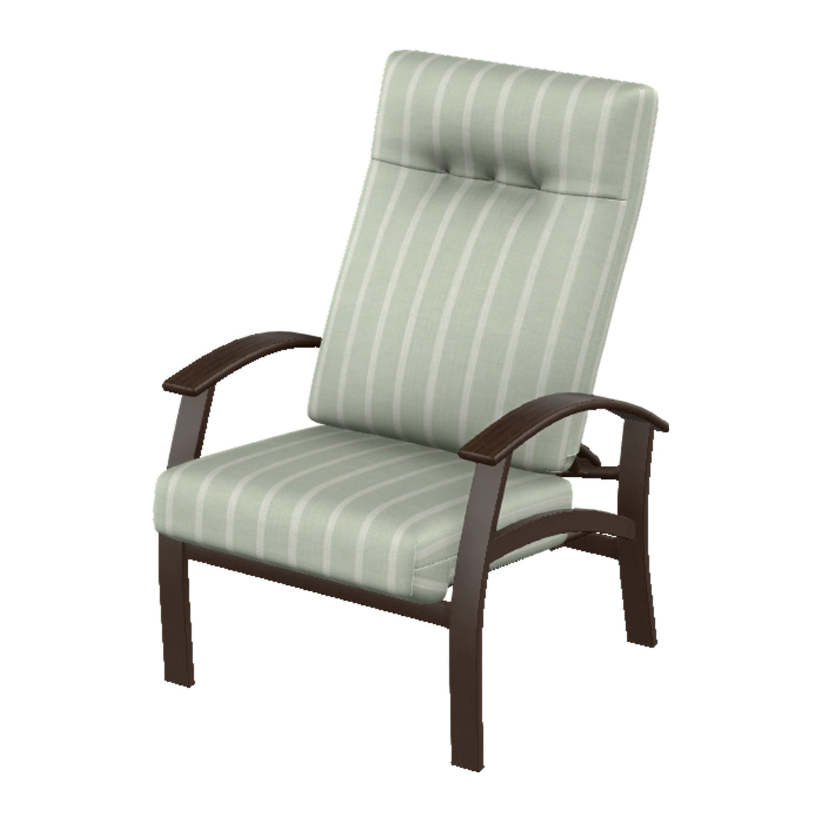 Belle Isle Cushion Supreme Height Adjustable Armchair — Kona PC / Chestnut Accents