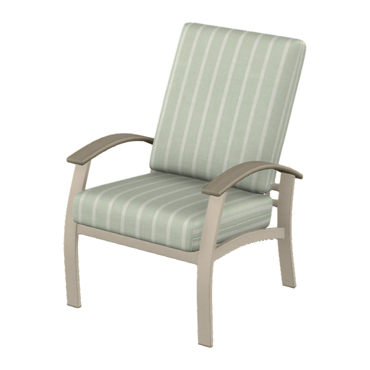 Belle Isle Cushion Armchair — Desert Sand PC / Weathered Wood Accent
