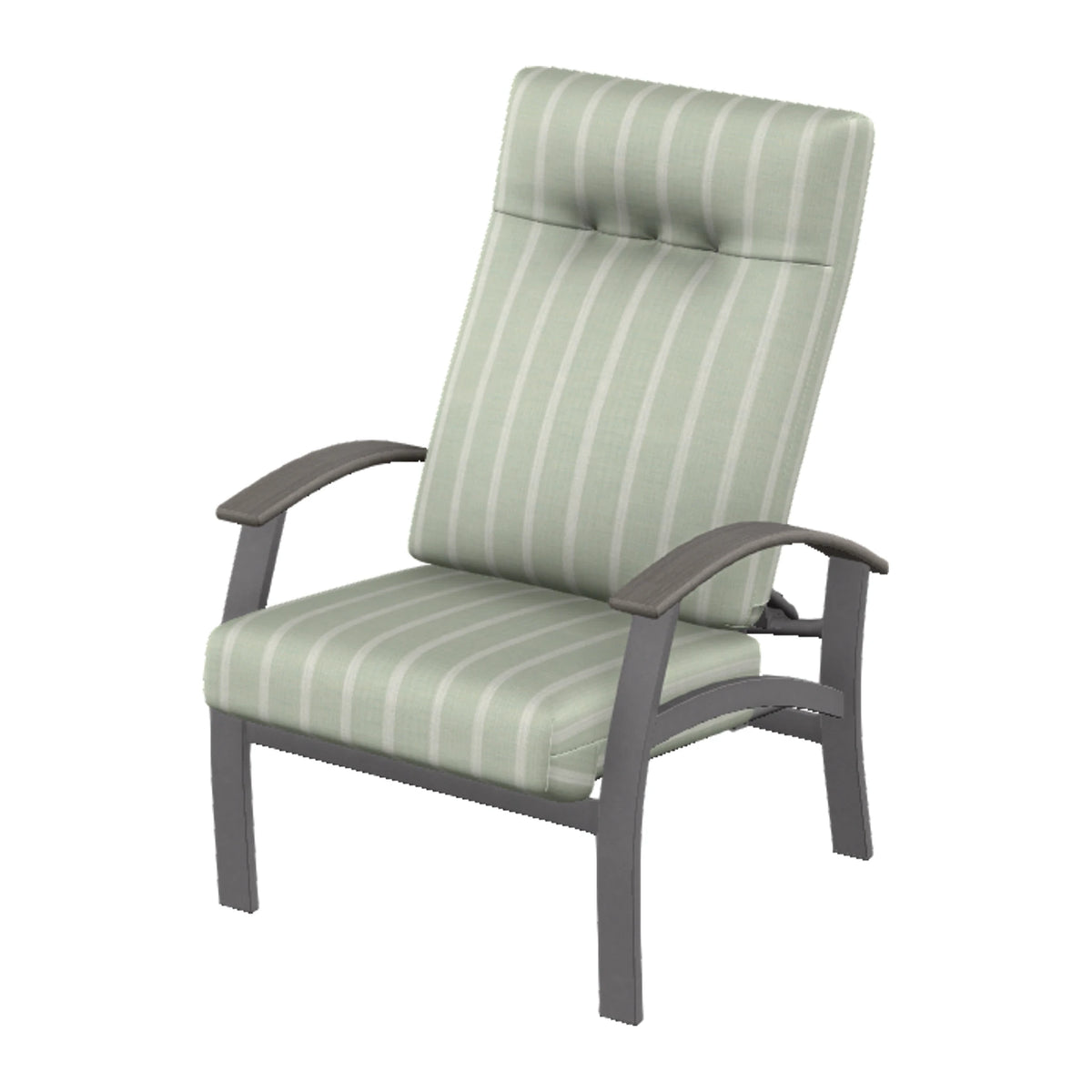 Belle Isle Cushion Supreme Height Adjustable Armchair — Graphite Txt PC / Boardwalk Accents