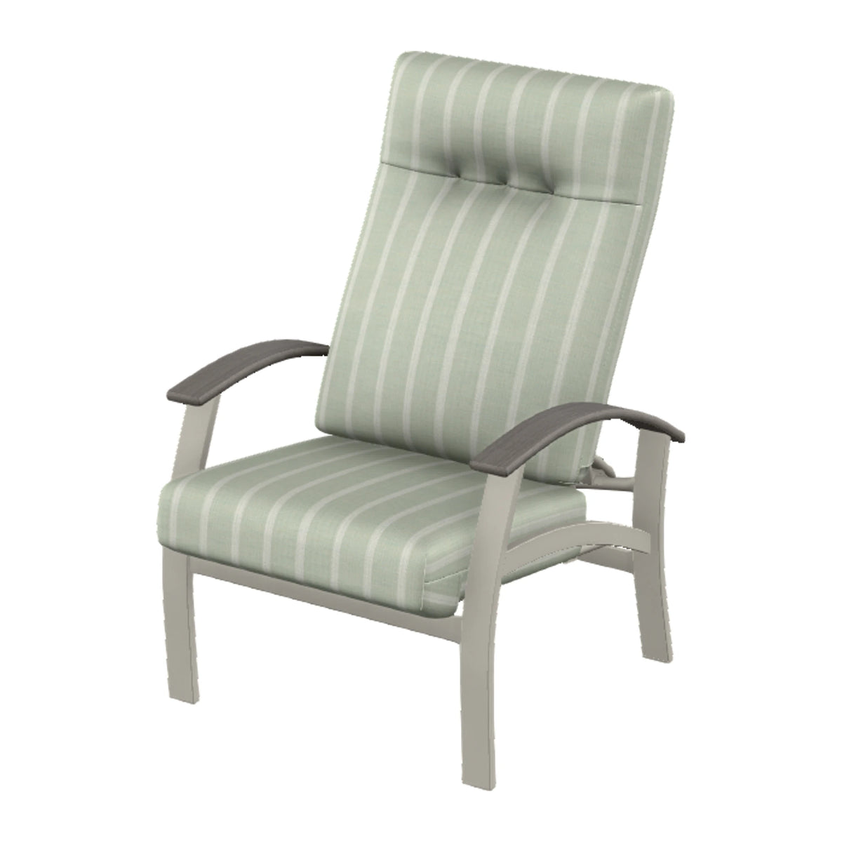 Belle Isle Cushion Supreme Height Adjustable Armchair — Warm Grey PC / Boardwalk Accents