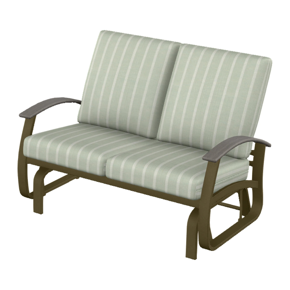 Belle Isle Cushion Loveseat Glider — Beachwood PC / Boardwalk Accents