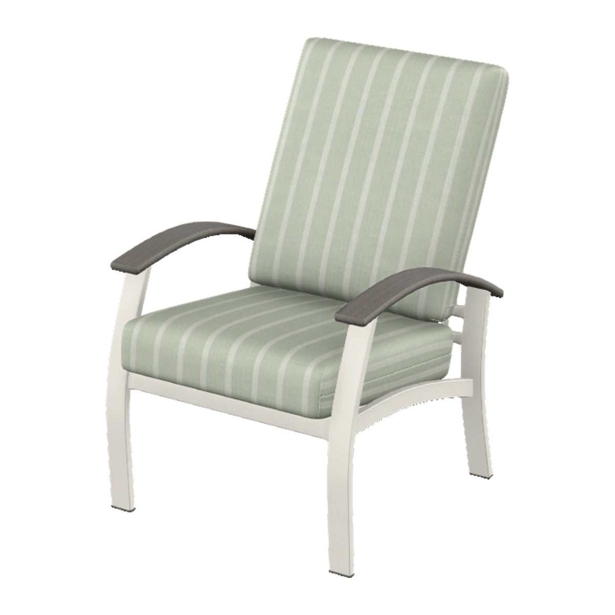 Belle Isle Cushion Armchair — Snow PC / Boardwalk Accents