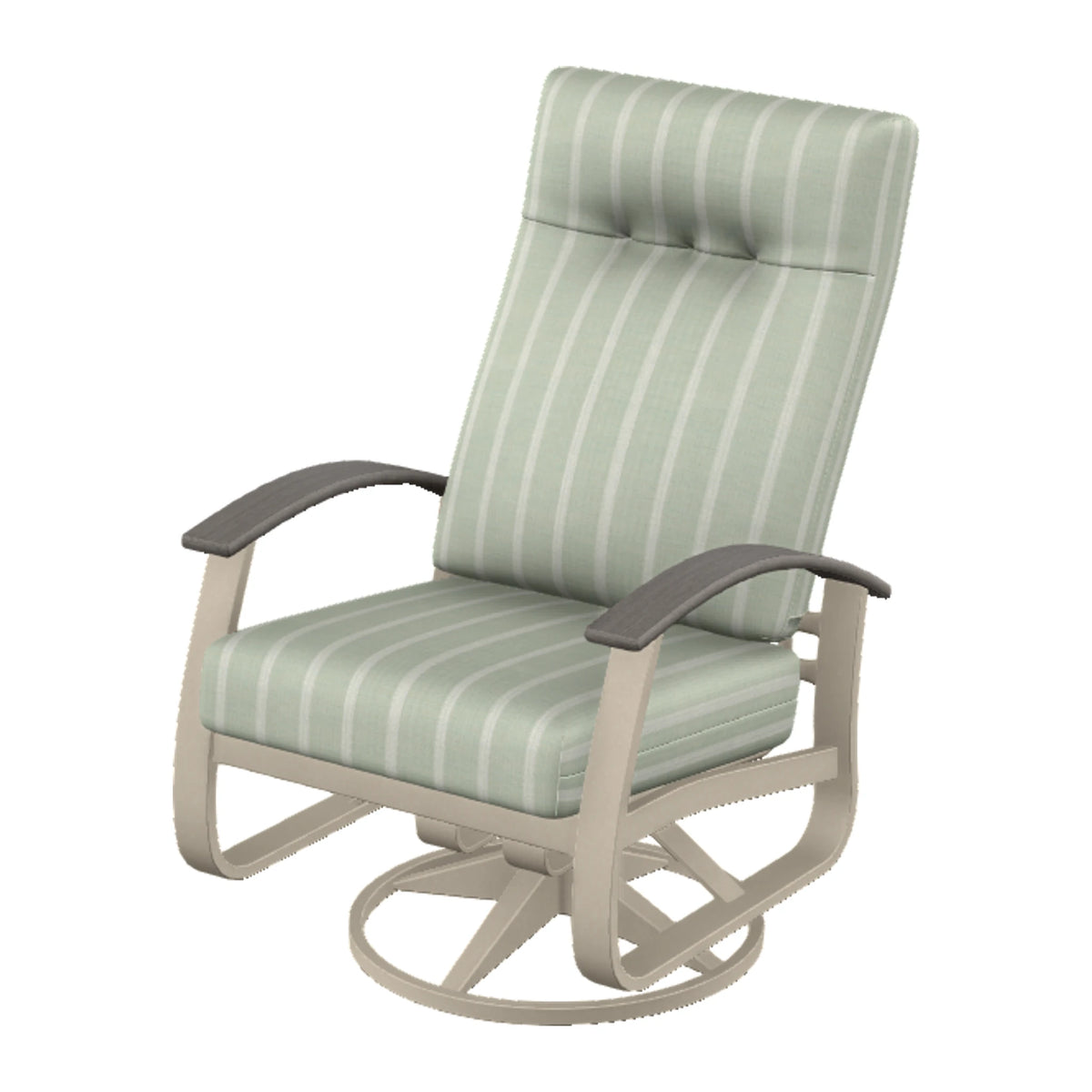 Belle Isle Cushion Supreme Height Swivel Rocker — Desert Sand PC / Boardwalk Accents