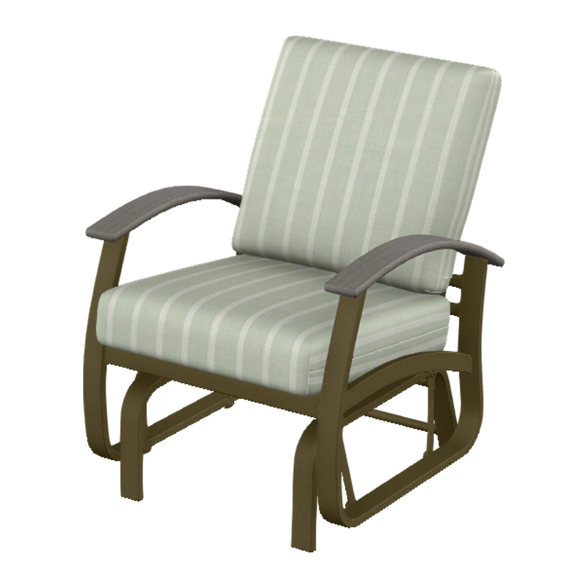 Belle Isle Cushion Single-Seat Glider — Beachwood PC / Boardwalk Accents