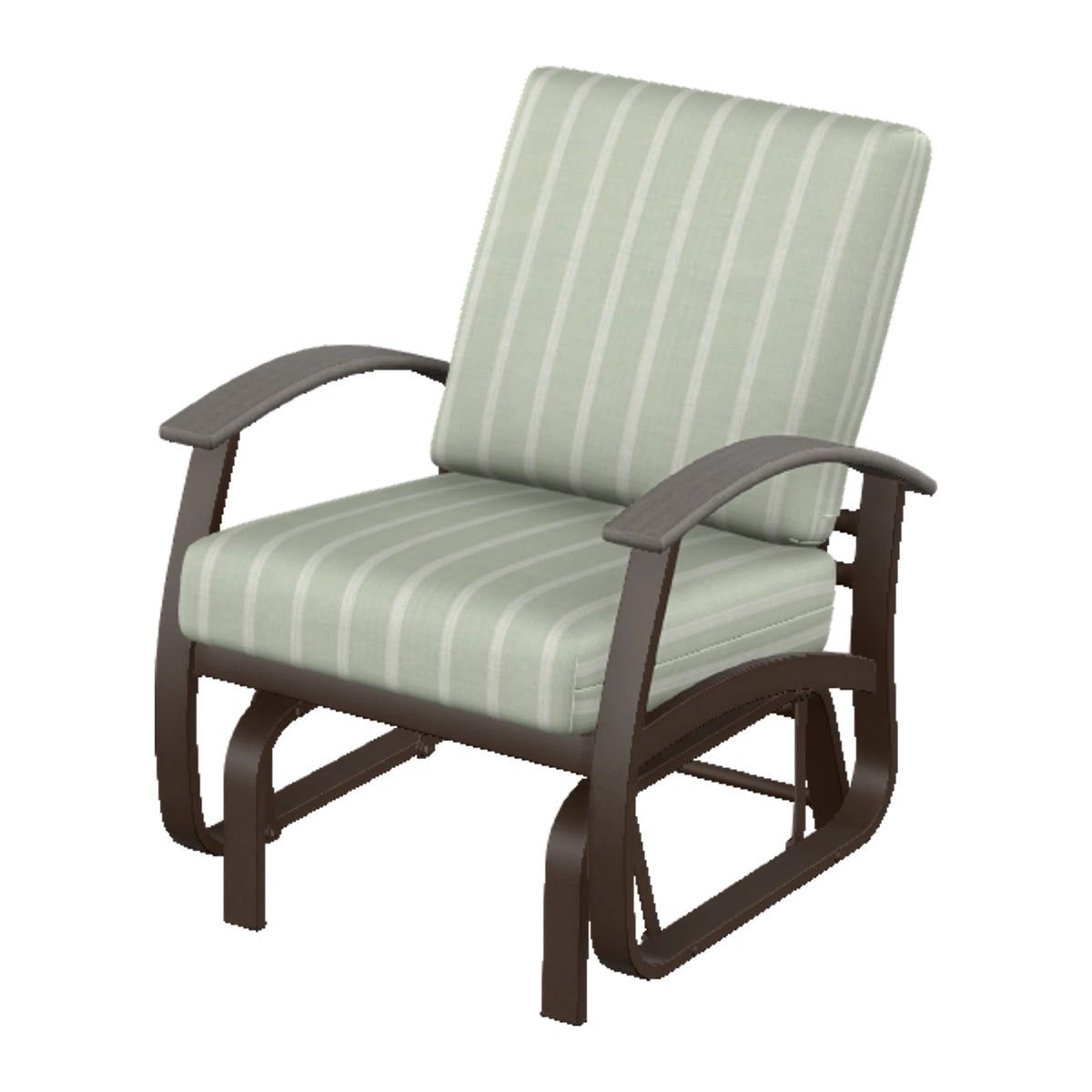 Belle Isle Cushion Single-Seat Glider — Kona PC / Boardwalk Accents
