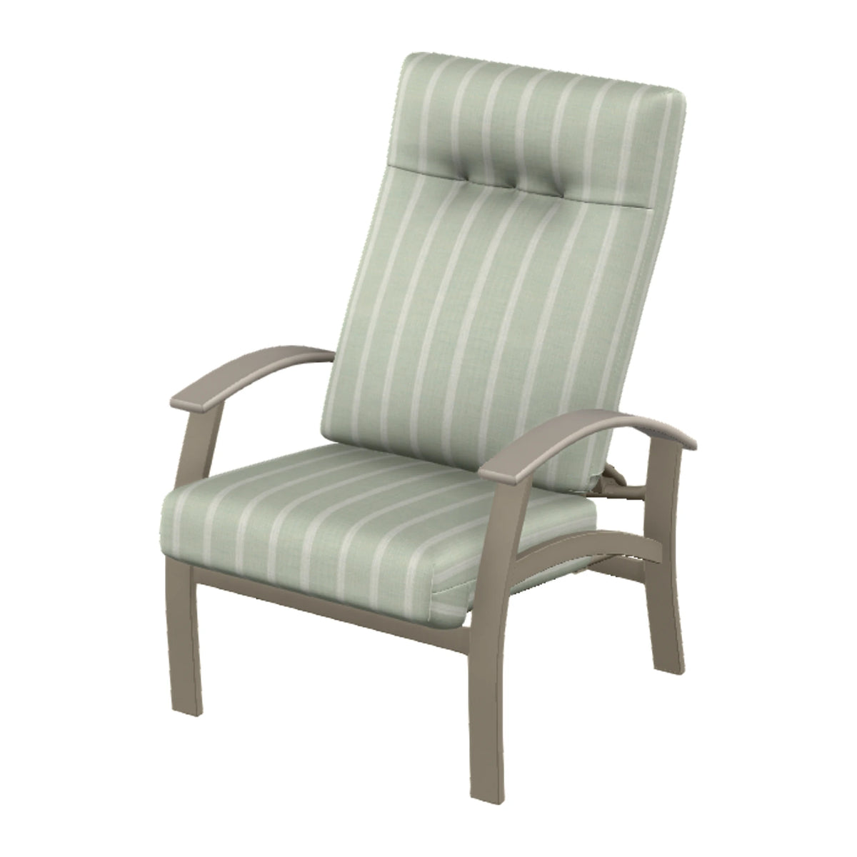 Belle Isle Cushion Supreme Height Adjustable Armchair — Storm PC / Warm Grey Accents