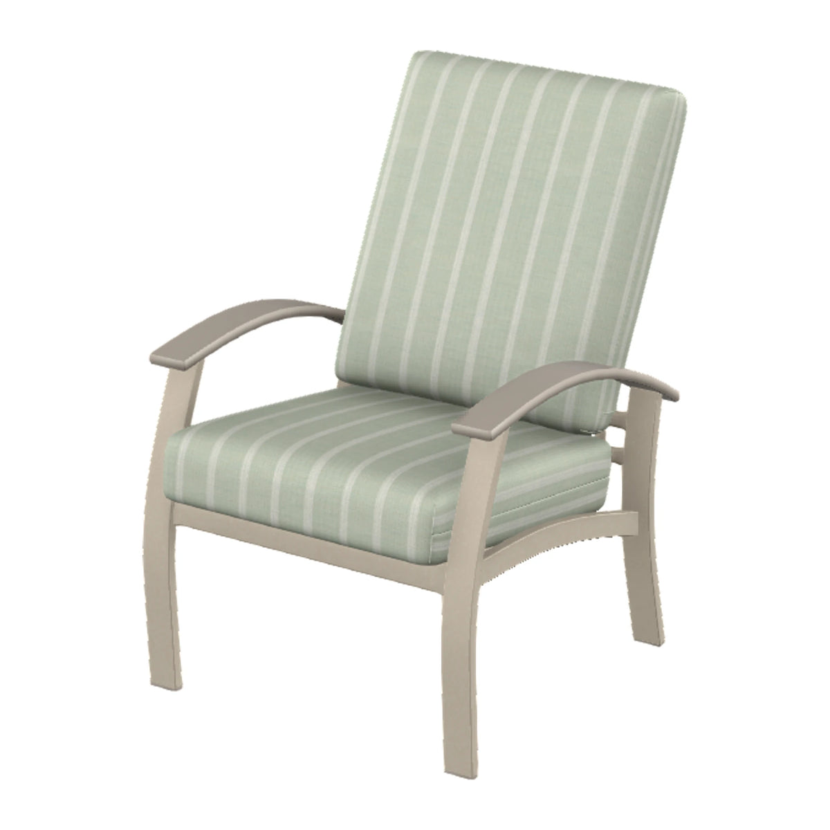 Belle Isle Cushion Armchair — Desert Sand PC / Warm Grey Accents