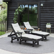 Berlin Gardens Bristol Chaise and Round End Table Set