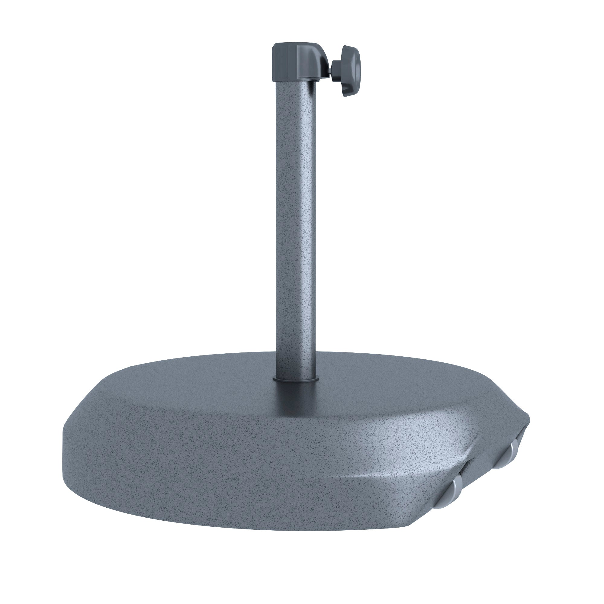 California Umbrella CFMT172-WHITE 75LBS Umbrella Base with Steel Cover with Concrete White