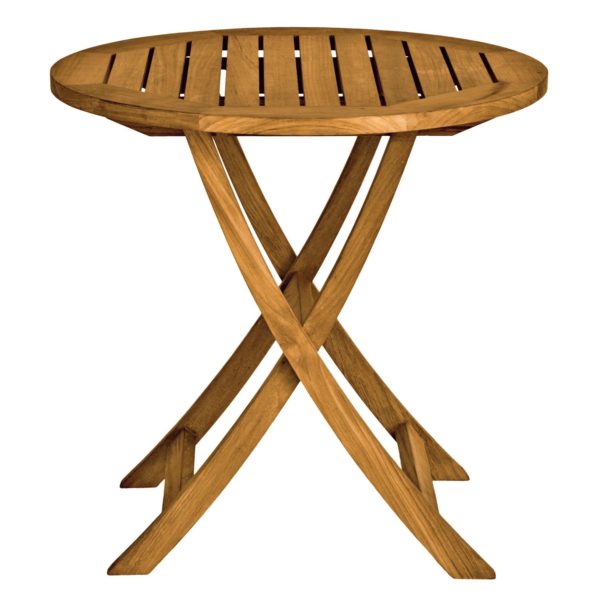 Three Birds Riviera Side Chair Teak Bistro Set