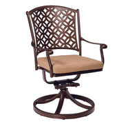 Casa Cushion Swivel Rocking Dining Arm Chair with Optional Seat Cushions