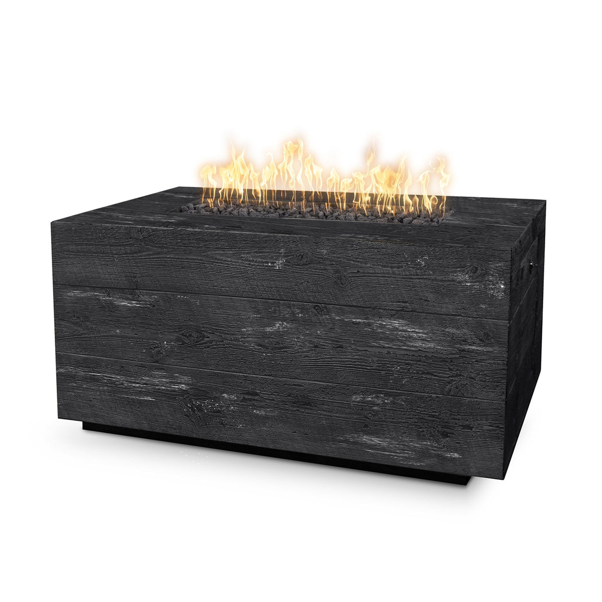 The Outdoor Plus Catalina Wood Grain Fire Pits - Wood Grain GFRC configuration