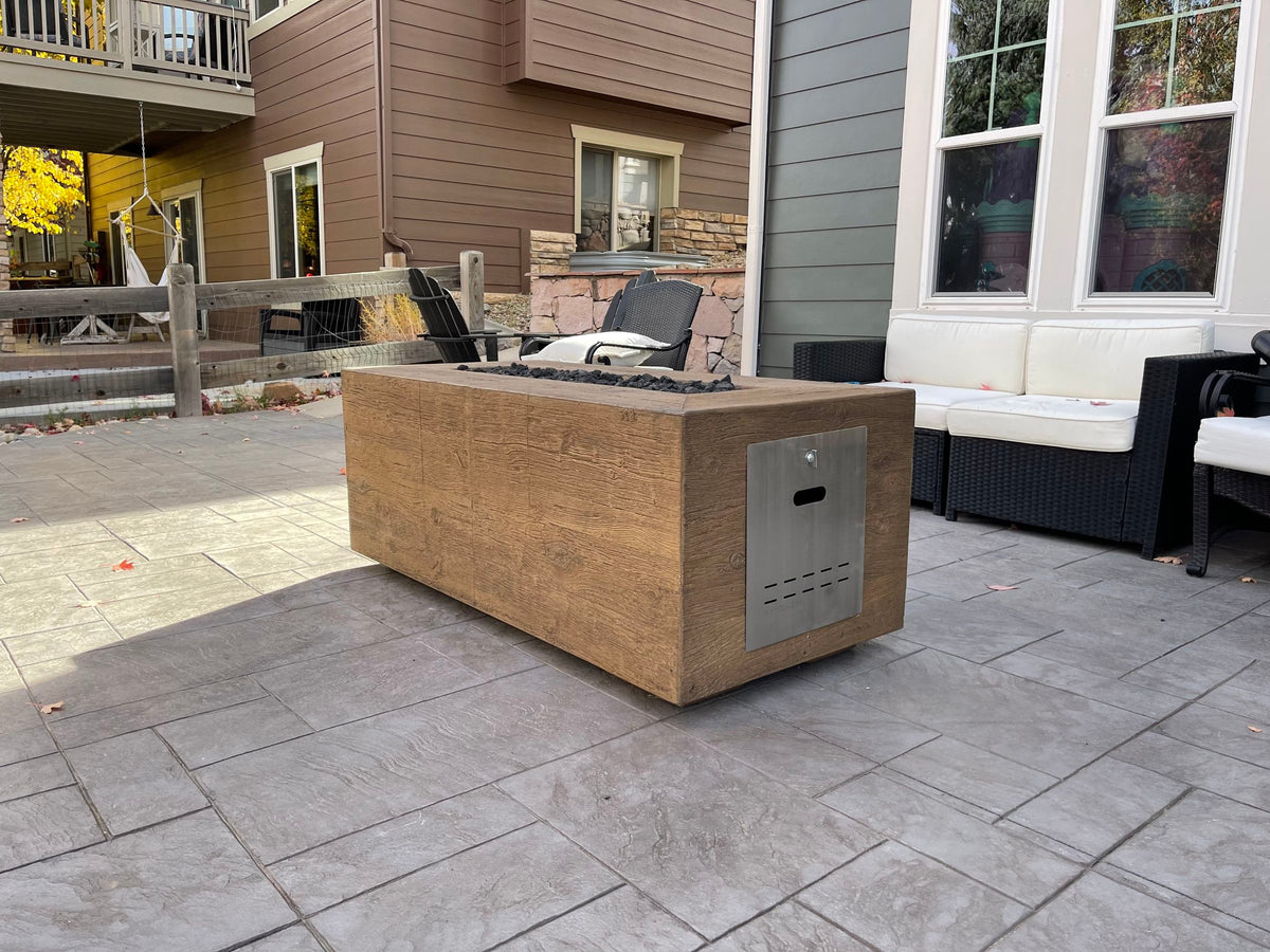 Catalina Wood Grain Fire Pit - 48"