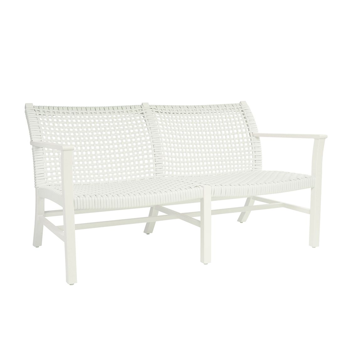 Catherine Aluminum Club Settee