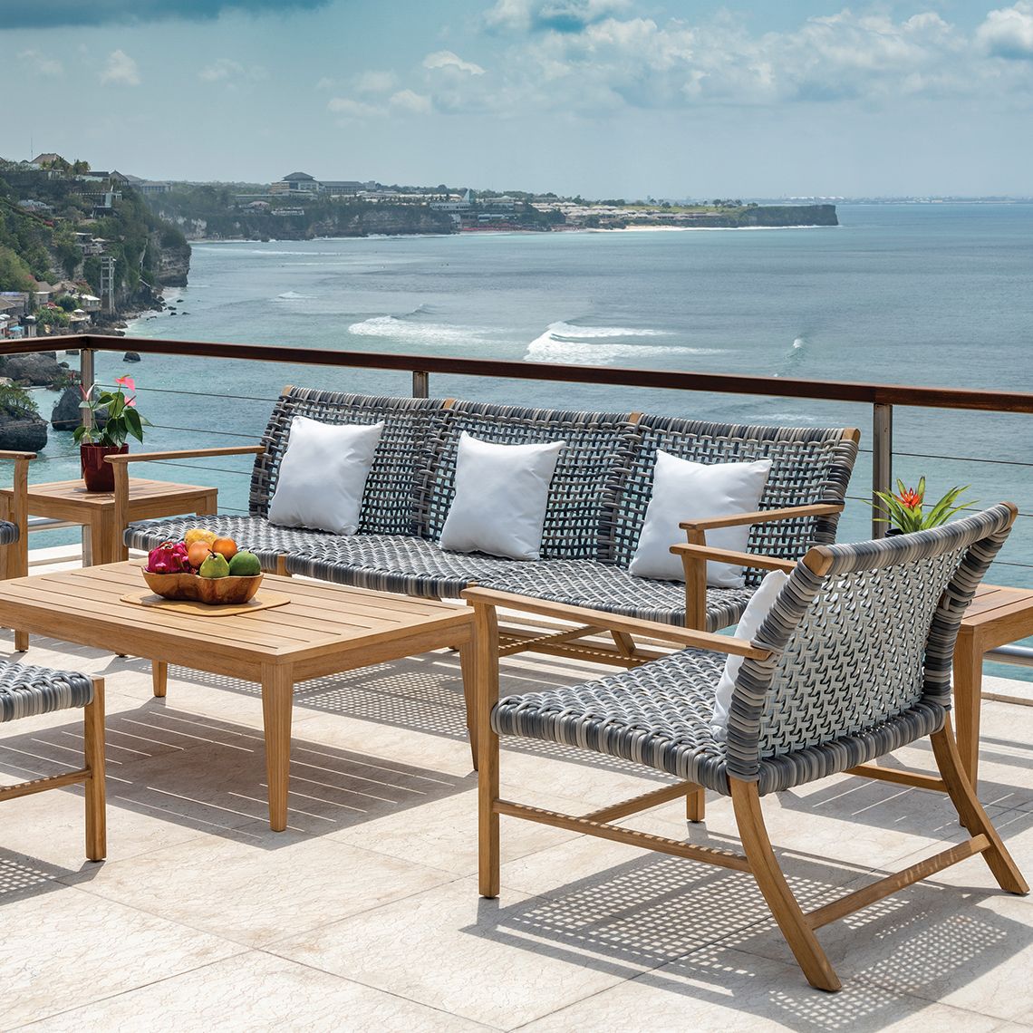 Kingsley Bate Catherine Teak Club Sofa