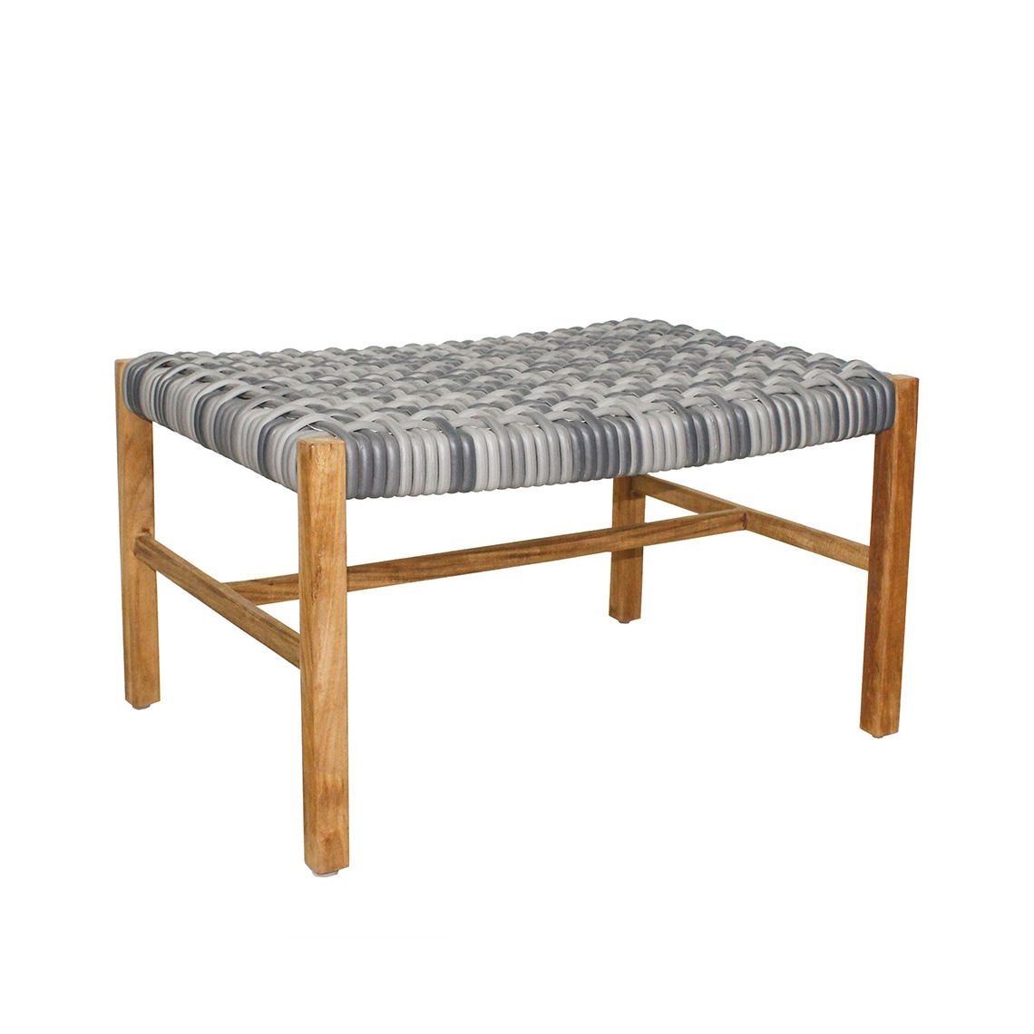 Catherine Teak Club Ottoman