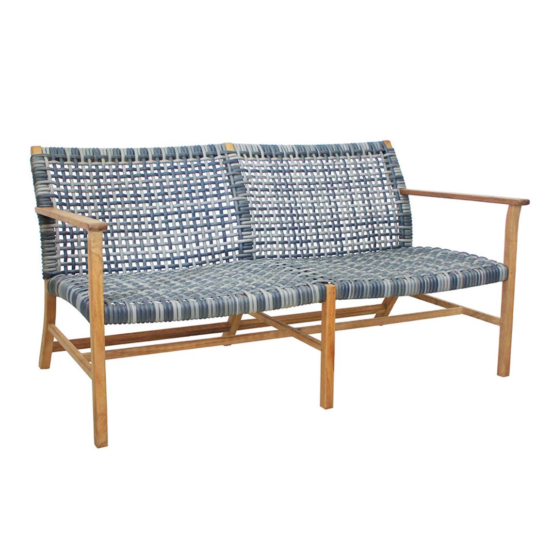 Kingsley Bate Catherine Teak Club Settee - Thumbnail 2