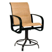 Cayman Isle Padded Sling Swivel Counter Stool