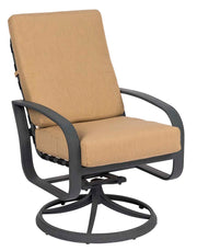 Cayman Isle Cushion Swivel Rocking Dining Arm Chair