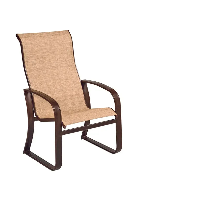 Cayman Isle Sling  High Back Dining Arm Chair