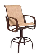 Cayman Isle Sling Swivel Bar Stool