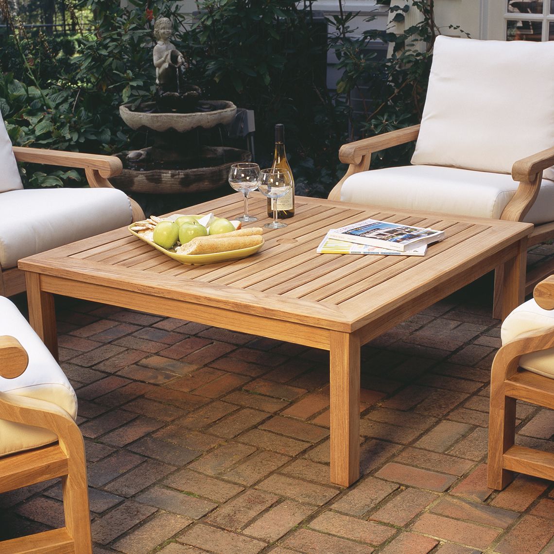 Classic 43.5" Coffee Table W/Umbrella Hole