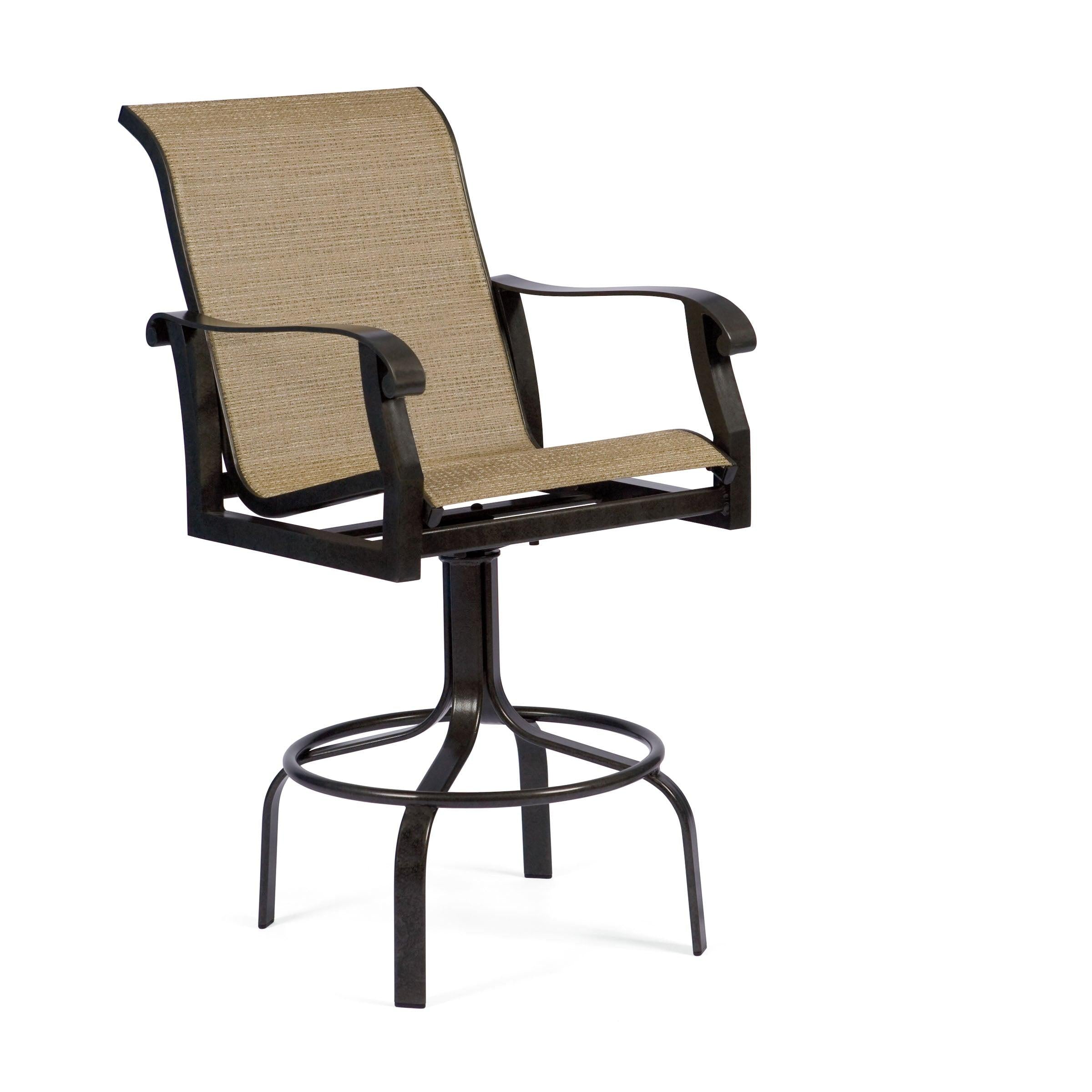 Cortland Sling Swivel Bar Stool