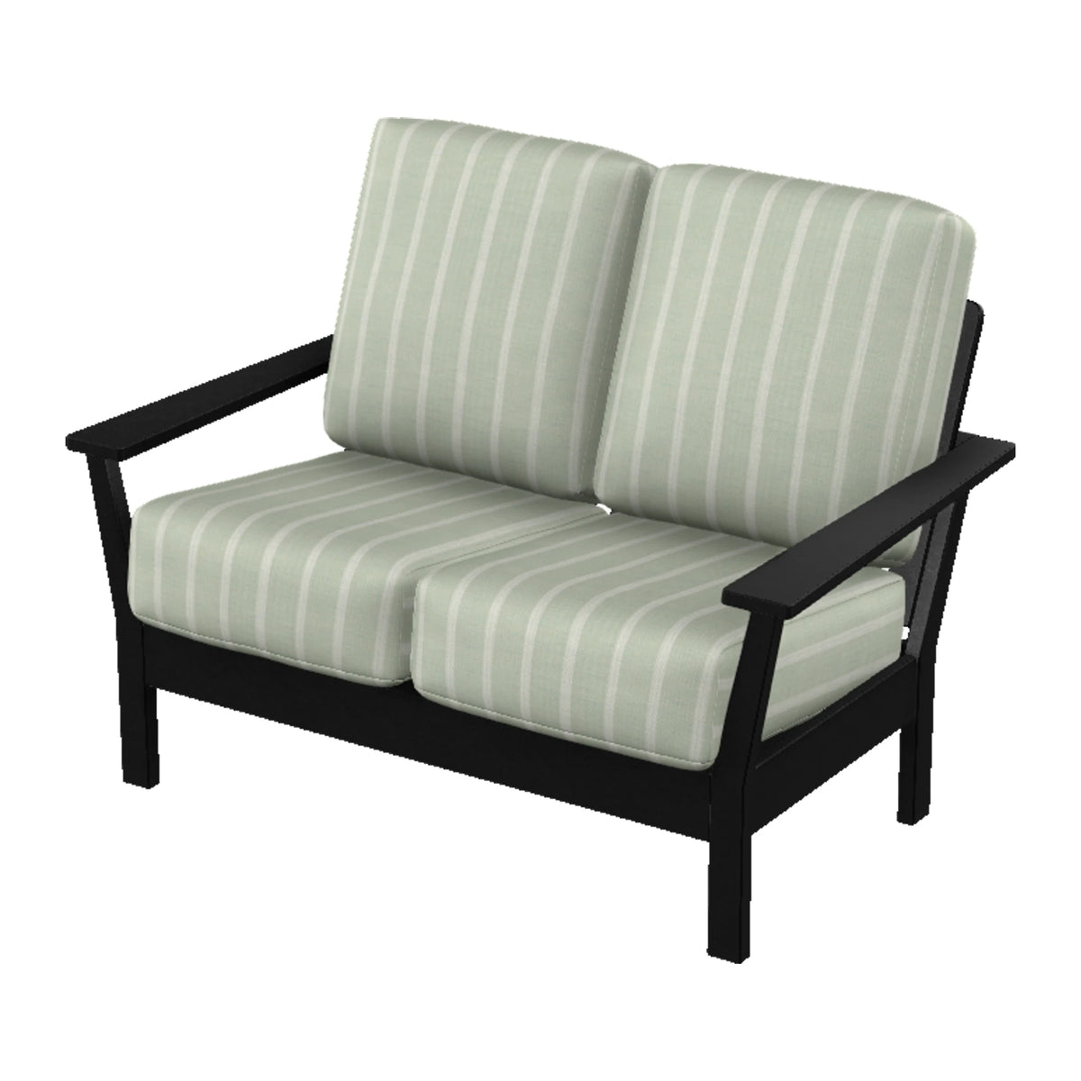 Antero Deep Seat Cushion Loveseat — Black MGP